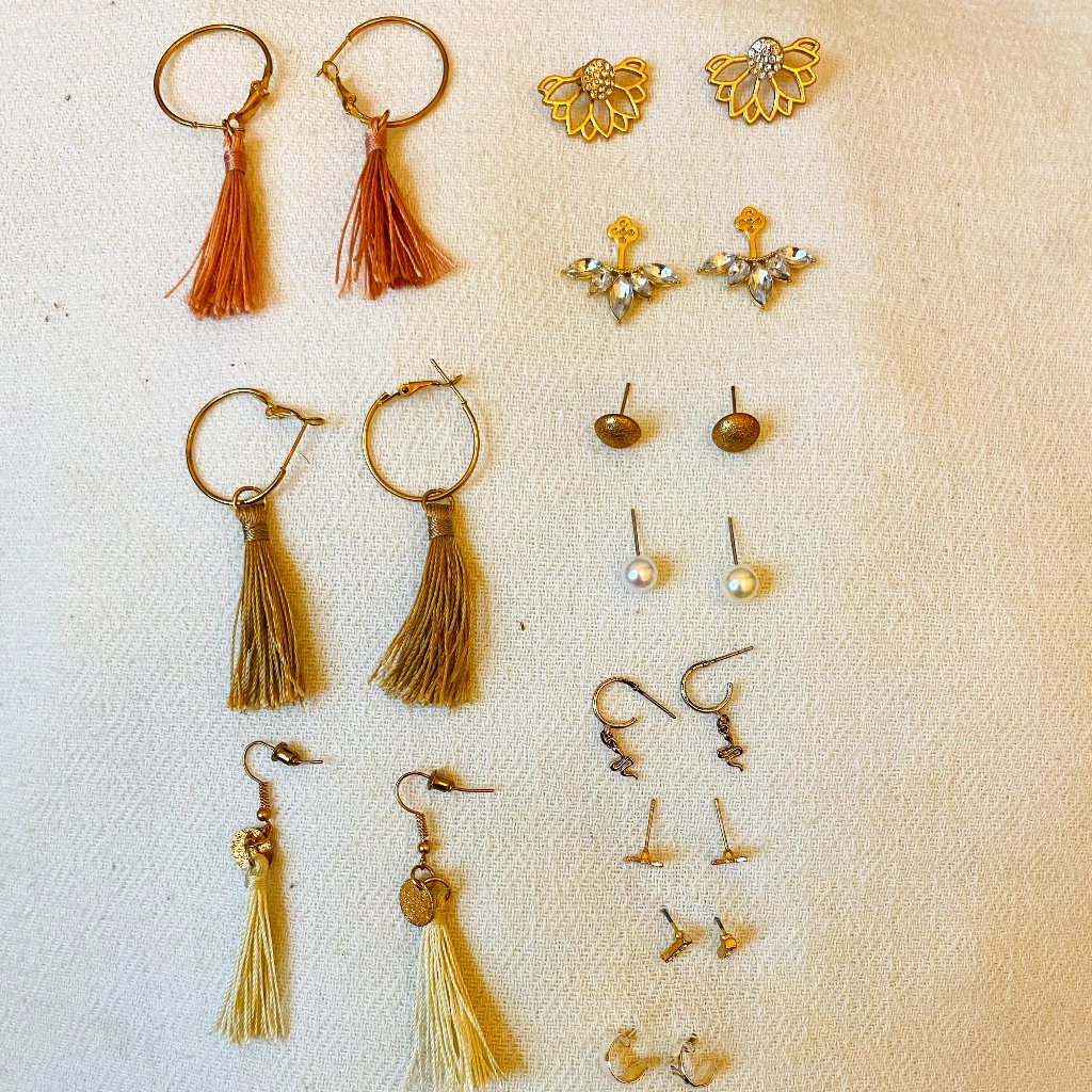 Cute Gold Earrings Set 7$